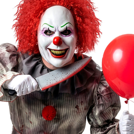 Masker boze clowns latex achterkant – maskers