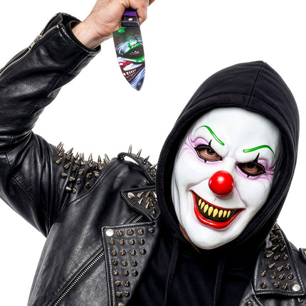 Masker boze clowns latex close-up – maskers
