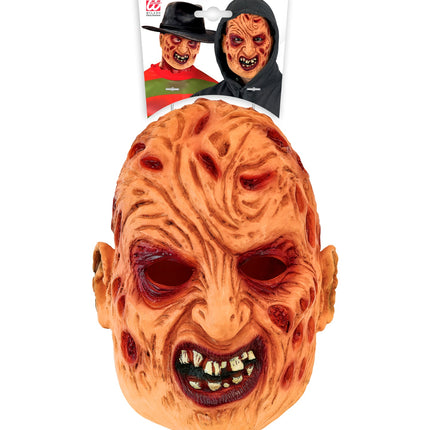 Masker Freddy latex voor heren zijaanzicht – maskers