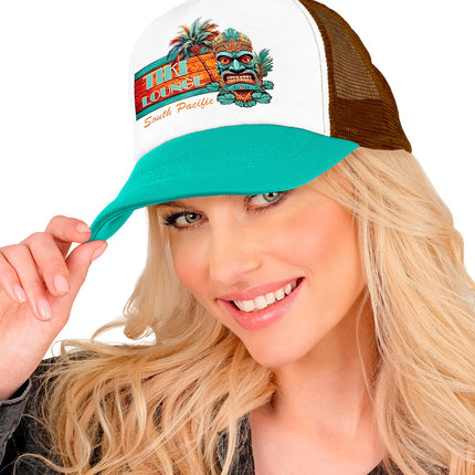 Pet zomer party tiki detailopname – hoeden