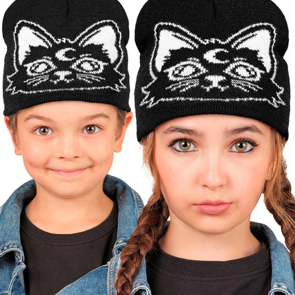 Muts kat achterkant – hoeden