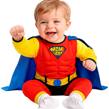 Super baby jumpsuit voor jongens zijaanzicht – kostuums