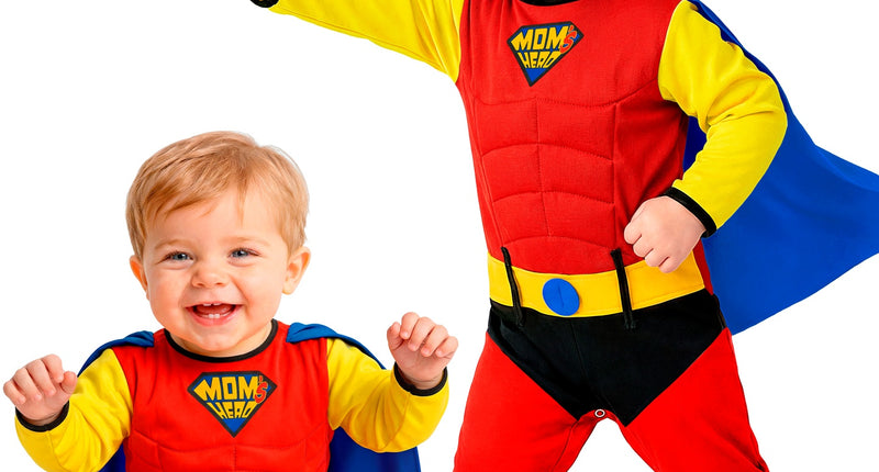 Super baby jumpsuit voor jongens vooraanzicht – kostuums