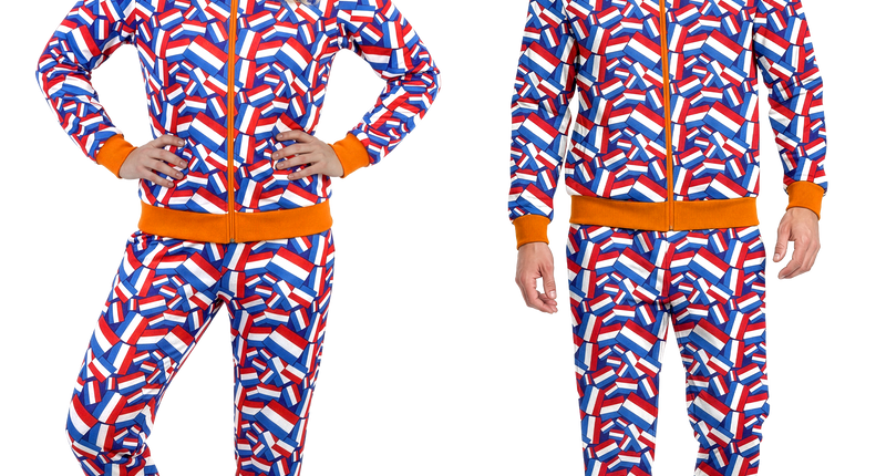 Nederland joggingpak WK EK dames heren detail