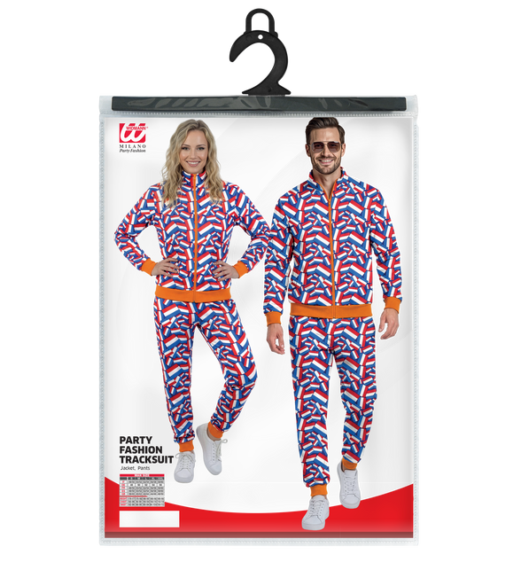Nederland trainingspak jas en broek set verpakking