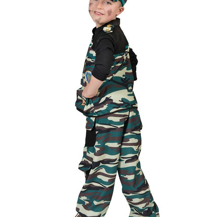 Combat Trooper kostuum jongens zijaanzicht – verkleedkleding