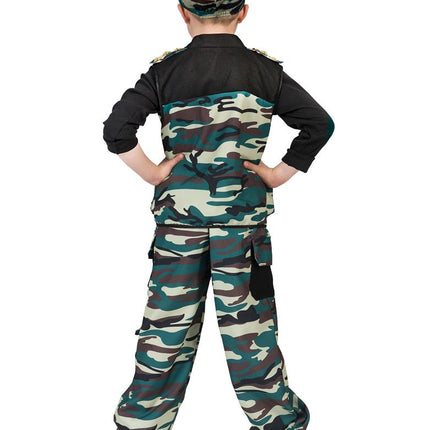 Combat Trooper kostuum jongens achterkant – carnaval outfit