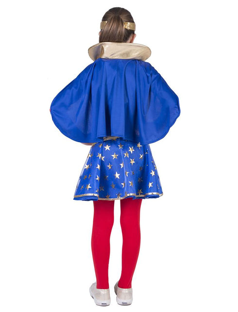 Super Power pak Margit meisje achterkant – carnaval outfit