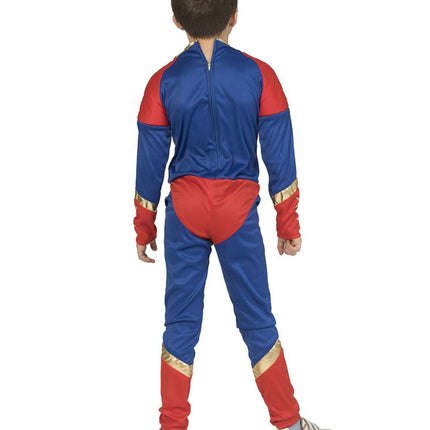 Super Power pak Thomas jongen achterkant – carnaval outfit