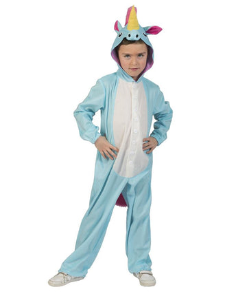 Unicorn Blue Berry pak kind vooraanzicht – carnavalskostuum