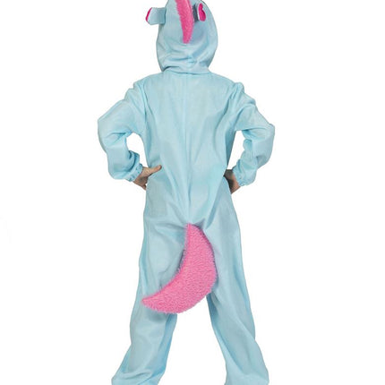 Unicorn Blue Berry pak kind achterkant – carnaval outfit