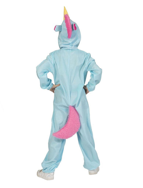 Unicorn Blue Berry pak kind achterkant – carnaval outfit