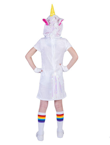 Unicorn Twinkle Light pakje meisje achterkant – carnaval outfit
