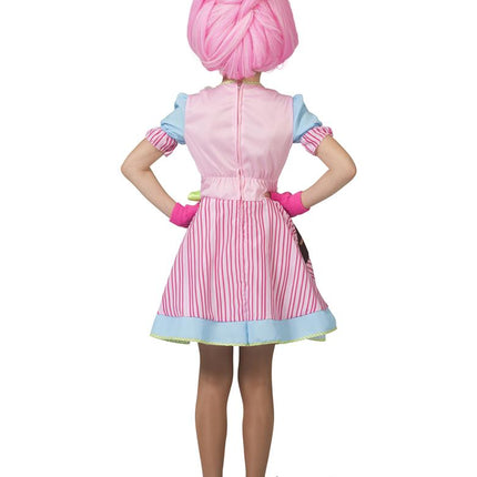 Snoepmeisje jurkje Christy meiden achterkant – carnaval outfit