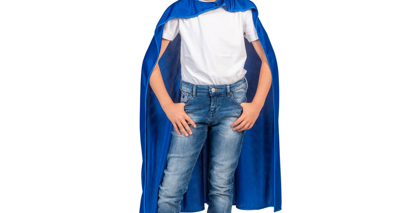 Super Hero kostuum Jerome kinderen blauw vooraanzicht – carnavalskostuum
