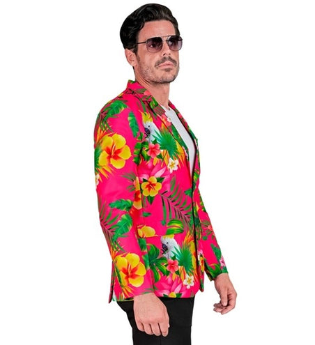 Copacabana neon colbert op model - kleurrijke feestoutfit
