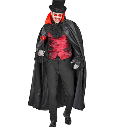 Satijn vampier cape detailopname – capes