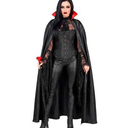 Satijn vampier cape sfeerbeeld – capes