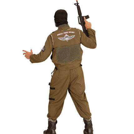 Parachutespringer pak gedragen, special forces leger overall met vest