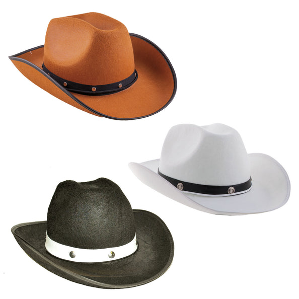 Cowboyhoed Glenn in zwart of bruin