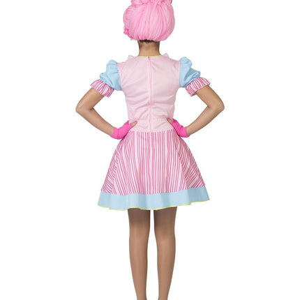 Snoep kostuum Christy achterkant – carnaval outfit