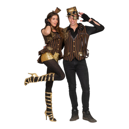 Steampunk pak Anne compleet gestyled – kostuum volwassenen
