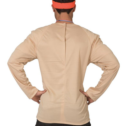 Spierballen shirt Rambo heren achterkant – carnaval outfit