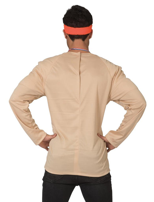 Spierballen shirt Rambo heren achterkant – carnaval outfit