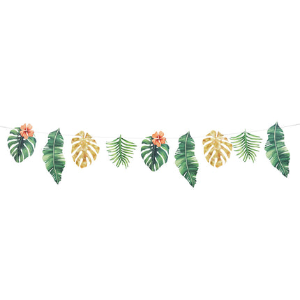 Papieren slinger tropische bladeren 3 meter Hawaii