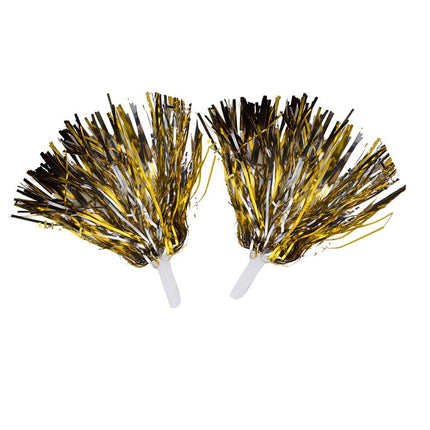 Pompoms in metallic goud of zilver