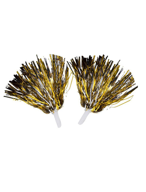 Pompoms in metallic goud of zilver