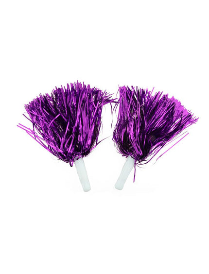 Pompoms in metallic goud of zilver