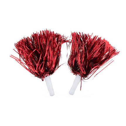 Pompoms in metallic goud of zilver