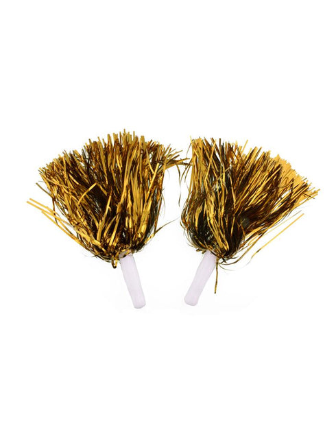 Pompoms in metallic goud of zilver