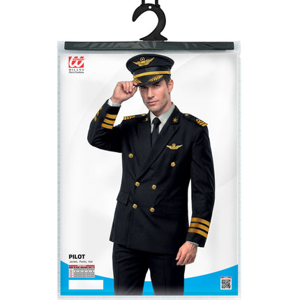 Piloot colbert voor heren sfeerbeeld – verkleedkleding