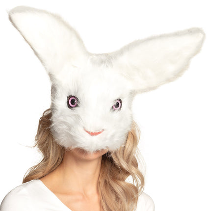 Pluchen halfmasker Konijn