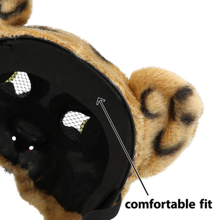 Pluchen halfmasker Luipaard — foto 5