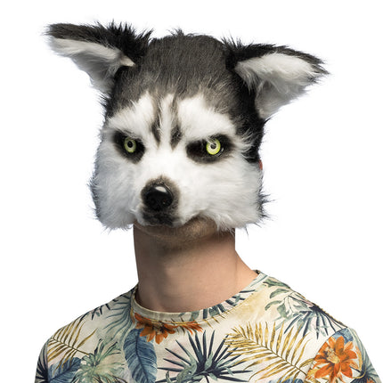 Pluchen halfmasker Husky