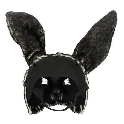 Pluchen halfmasker Zwart konijn — foto 4