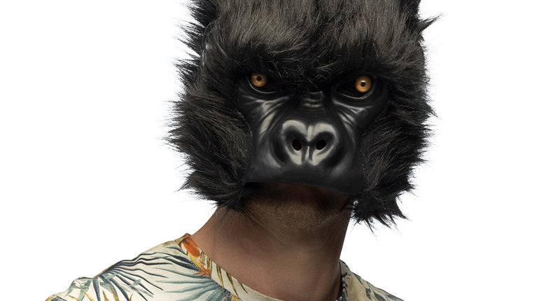 Pluchen halfmasker Gorilla