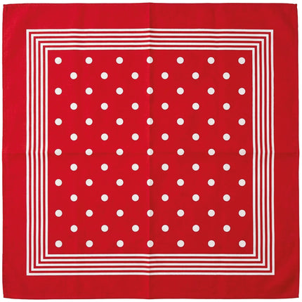 Zakdoek rood met wit