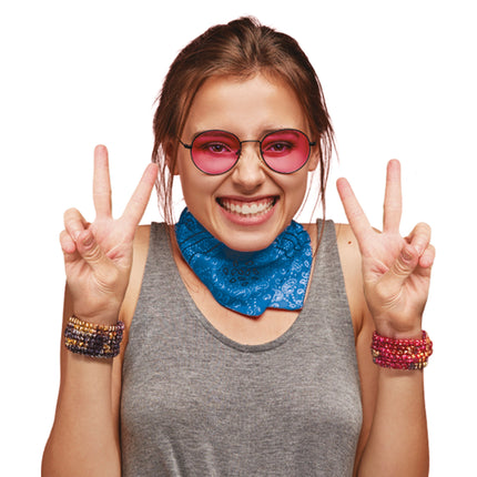 Zakdoek cowboy blauw