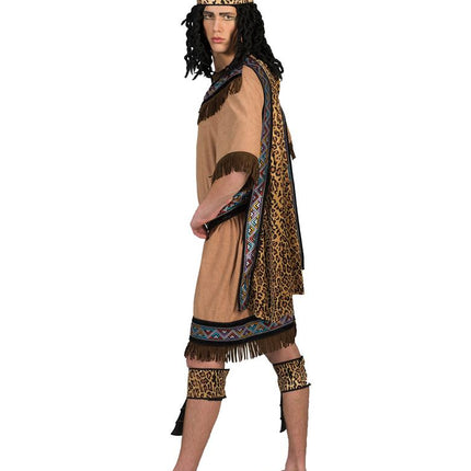 Azteken pak voor heren achterkant – carnaval outfit
