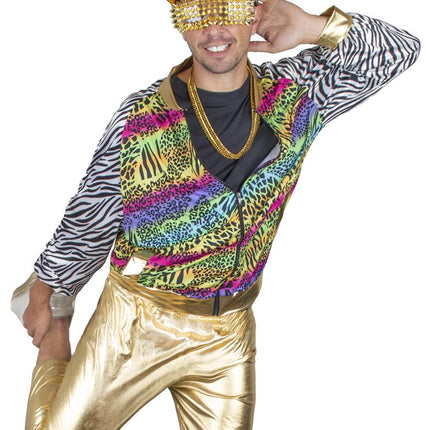 Fout disco jasje Urban zijaanzicht – verkleedkleding