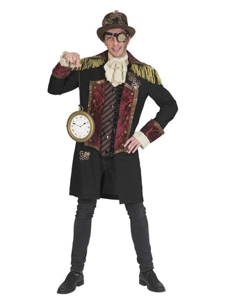 Steampunk pak Stefan heren vooraanzicht – carnavalskostuum