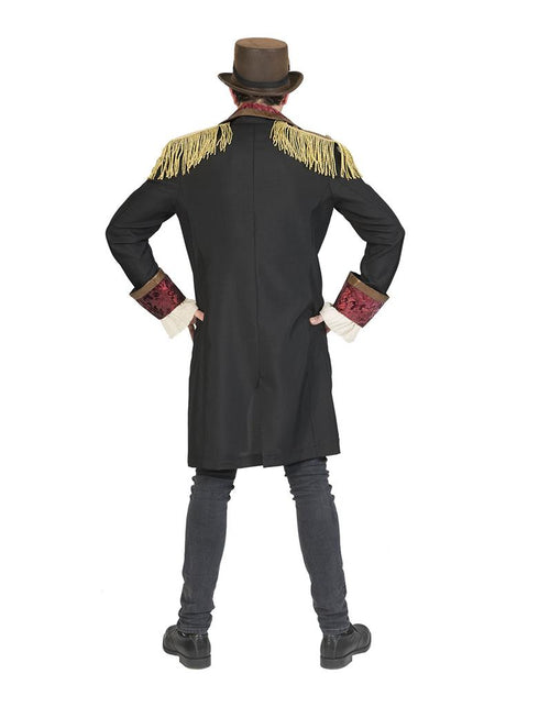 Steampunk pak Stefan heren achterkant – carnaval outfit