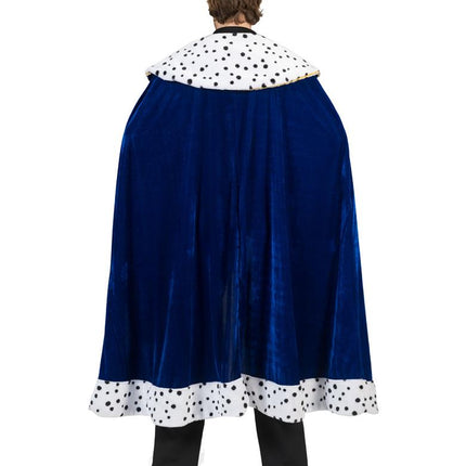 Koningscape deluxe blauw achterkant – carnaval outfit