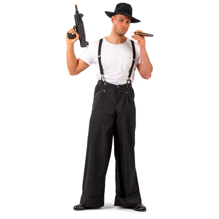 Gangster broek jaren 20 zijaanzicht – verkleedkleding