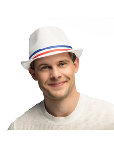 Hoed Funky Frankrijk rood wit blauw tricolor