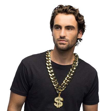 Ketting Dollar Memphis gedragen